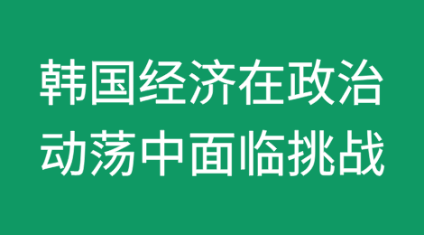 韩国经济在政治动荡中面临迫在眉睫的挑战