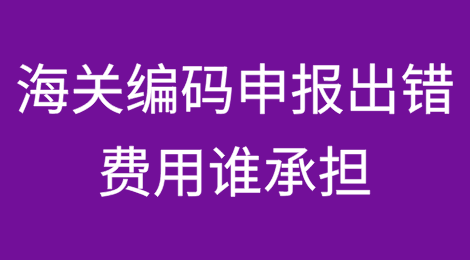 海关编码申报出错，15万费用究竟谁承担？