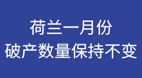 荷兰2025年一月份破产数量保持不变，贸易行业是企业破产数量最多的行业之一