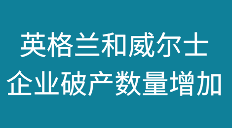 英格兰和威尔士2025年1月的企业破产案件数量增加了6.4%