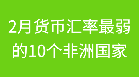 2025年2月货币汇率最弱的10个非洲国家