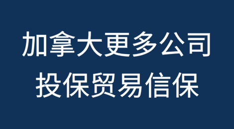 加拿大更多公司在关税战期间考虑投保贸易信用保险