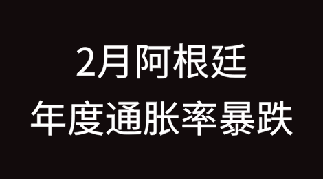 2025年2月阿根廷年度通胀率暴跌至66.9%，通胀抑制计划因过度依赖控制汇率而受到批评，而这一举措给国际储备带来巨大的损失