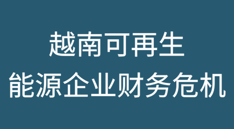 越南可再生能源企业正面临严重的财务危机