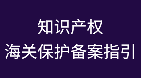 知识产权海关保护备案指引