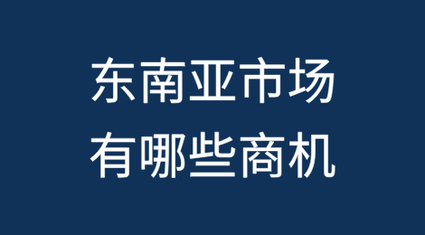 细说东南亚市场有哪些商机