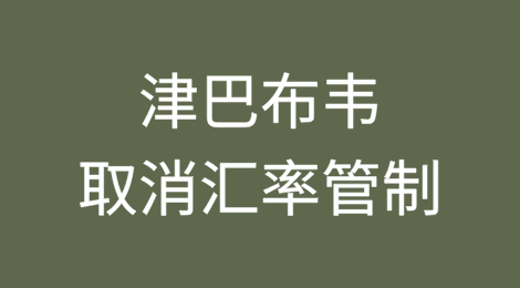 津巴布韦取消汇率管制