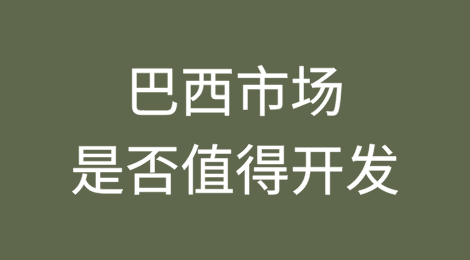 2025巴西市场是否值得开发?