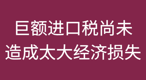 特朗普的巨额进口税尚未造成太大的经济损失