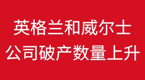 英格兰和威尔士五月份公司破产数量上升8%