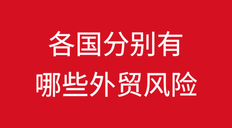 各个国家分别有哪些外贸风险？